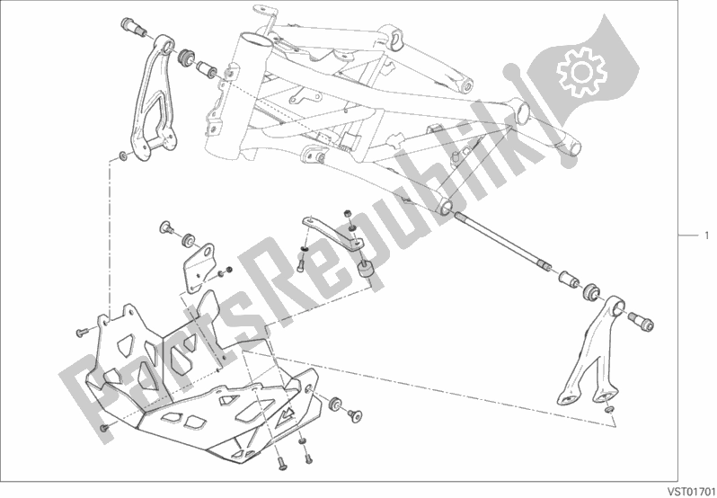 Wszystkie części do Akcesoria Ducati Multistrada 950 SW USA 2018